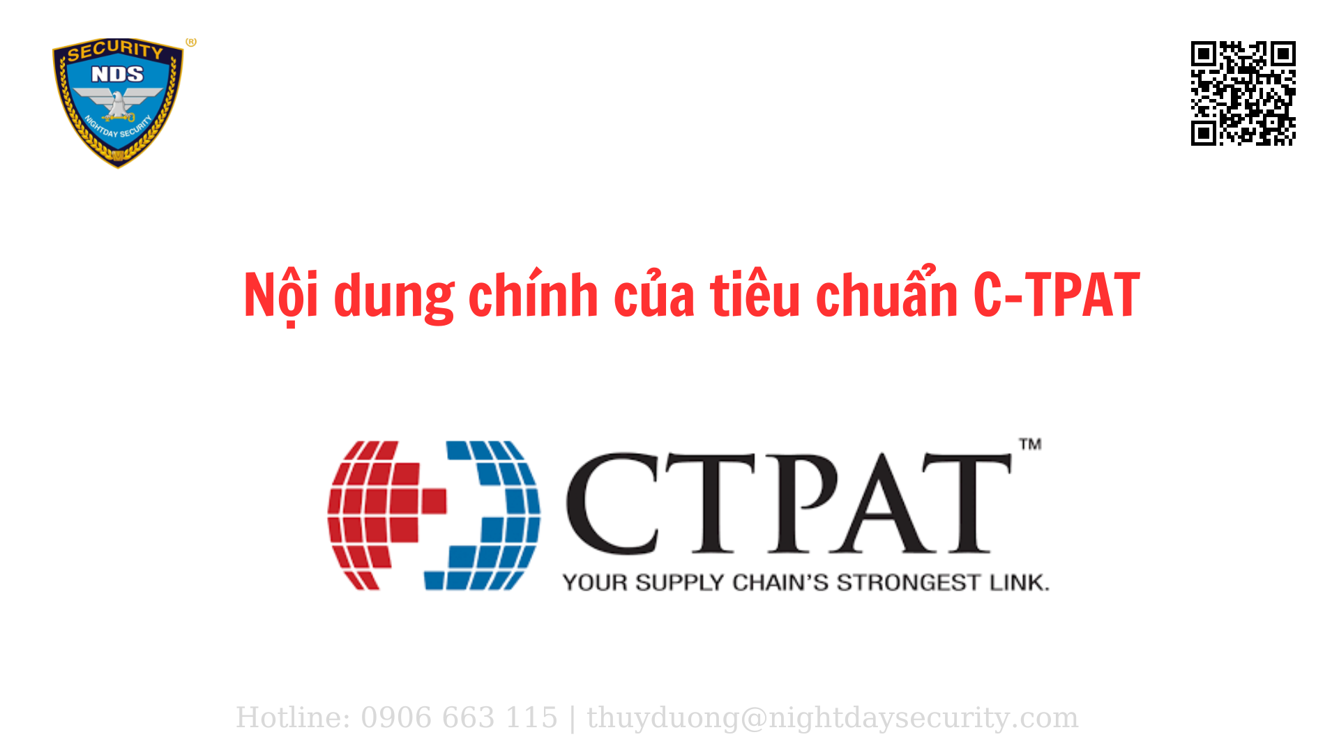 Nội dung chính của tiêu chuẩn C-TPAT